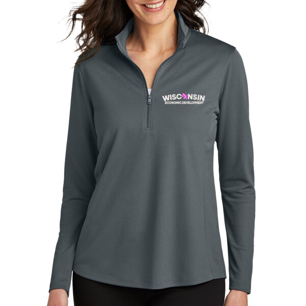 Port Authority® Ladies Dry Zone® UV Micro-Mesh 1/4-Zip - Embroidered Logo Port Authority® Ladies Dry Zone® UV Micro-Mesh 1/4-Zip - Embroidered Logo Thumbnail