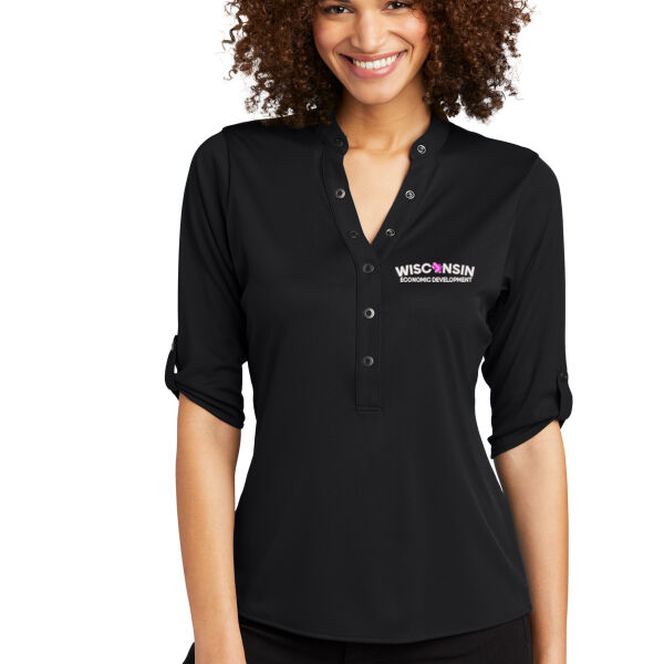 OGIO® - Crush Henley - Embroidered Logo Thumbnail