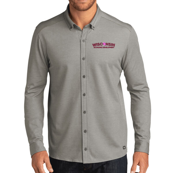 OGIO ® Code Stretch Long Sleeve Button-Up - Embroidered Logo Thumbnail