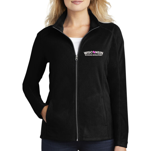 Port Authority® Ladies Microfleece Jacket - Embroidered Logo Thumbnail