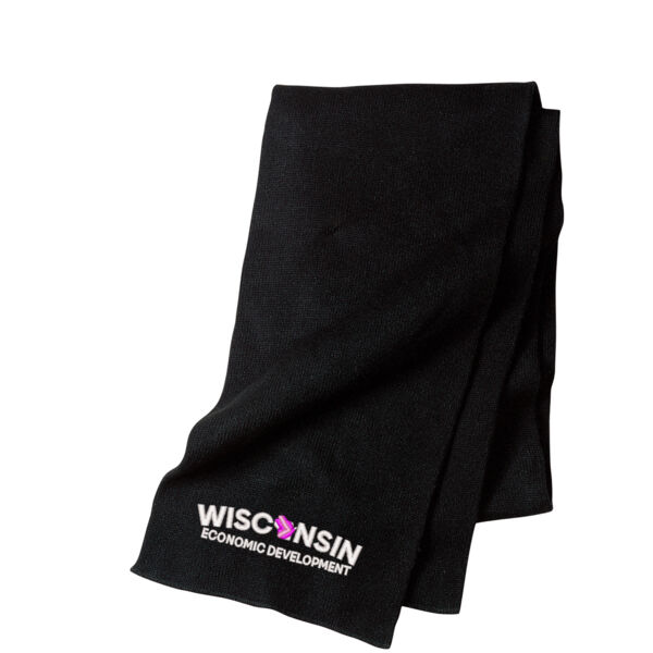 Port & Company® - Knitted Scarf - Embroidered Logo Thumbnail