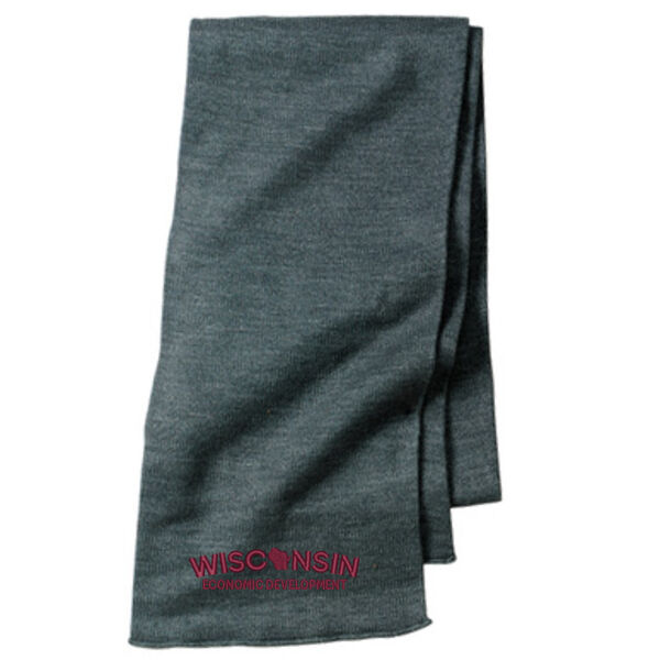Port & Company® - Knitted Scarf - Embroidered Logo Thumbnail
