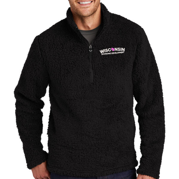 Port Authority® Cozy 1/4-Zip Fleece - Embroidered Logo Thumbnail