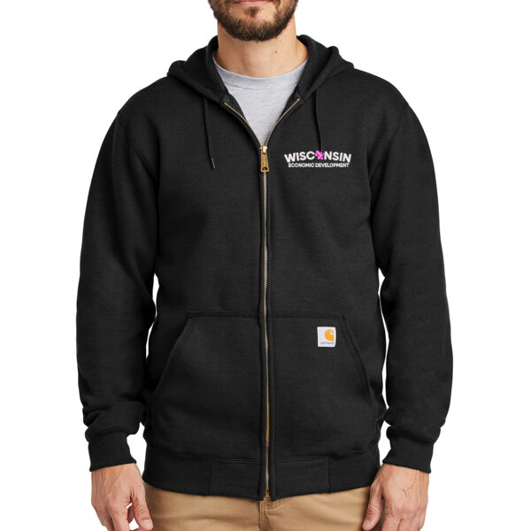 Carhartt ® Midweight Hooded Zip-Front Sweatshirt - Embroidered Logo Thumbnail