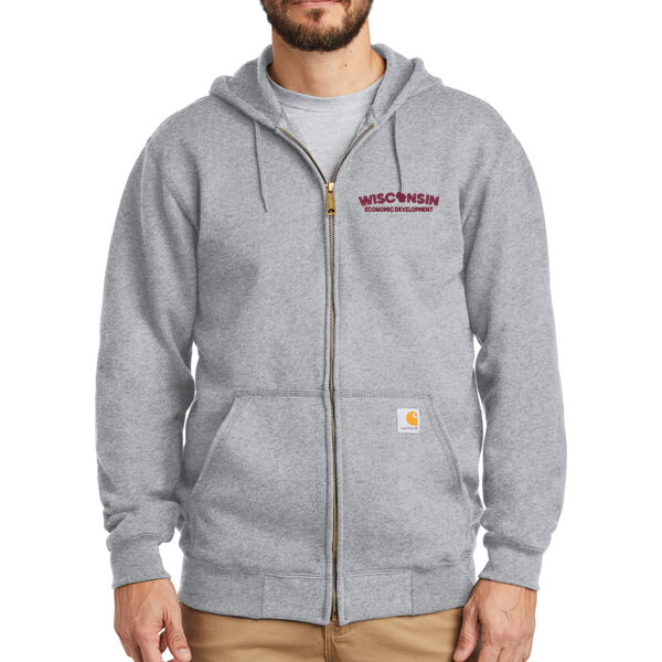 Carhartt ® Midweight Hooded Zip-Front Sweatshirt - Embroidered Logo Thumbnail