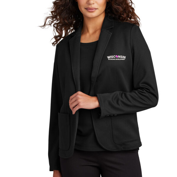 Mercer+Mettle™ Women’s Relaxed Knit Blazer - Embroidered Logo Thumbnail
