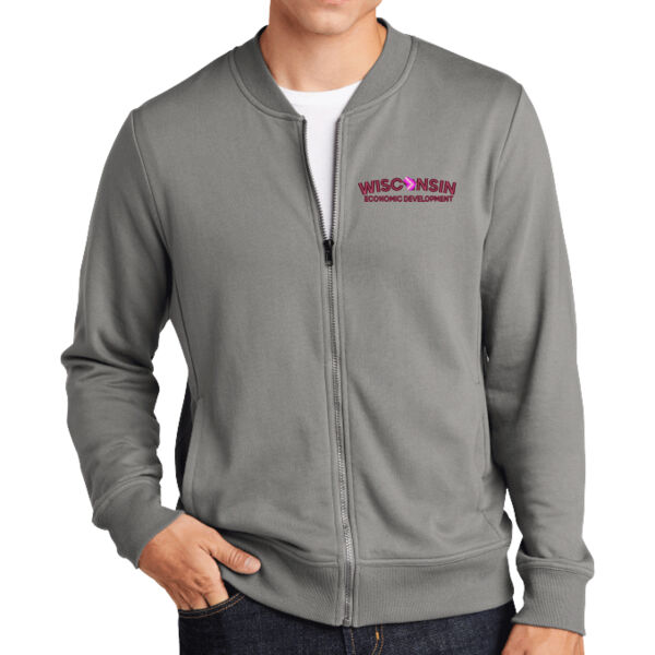 Sport-Tek® Lightweight French Terry Bomber - Embroidered Logo Thumbnail