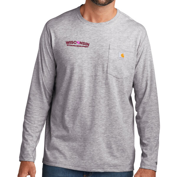 Carhartt Force® Long Sleeve Pocket T-Shirt - Embroidered Logo Thumbnail