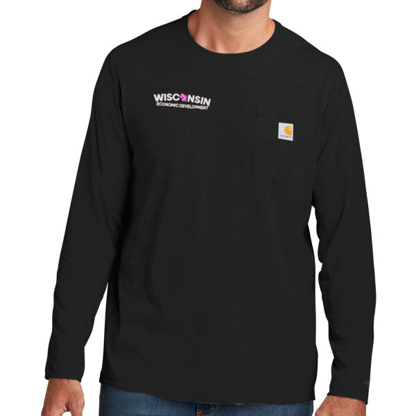 Carhartt Force® Long Sleeve Pocket T-Shirt - Embroidered Logo Thumbnail