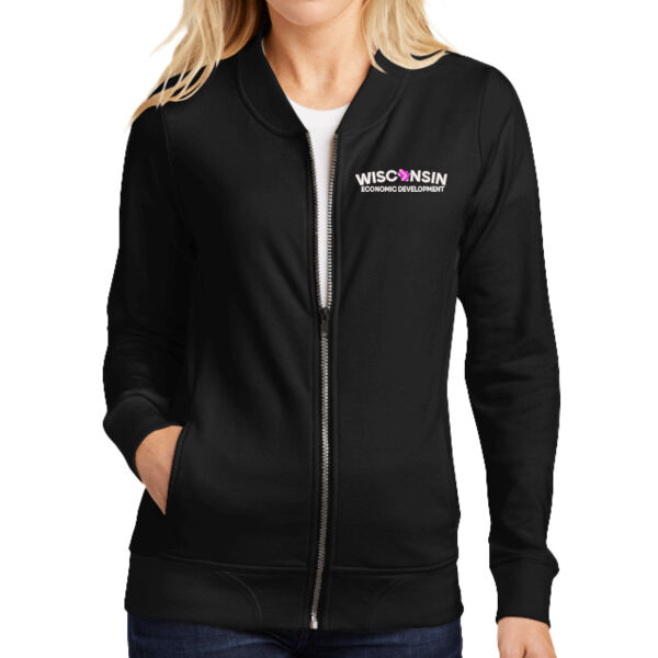 Sport-Tek® Women's Lightweight French Terry Bomber - Embroidered Logo Thumbnail