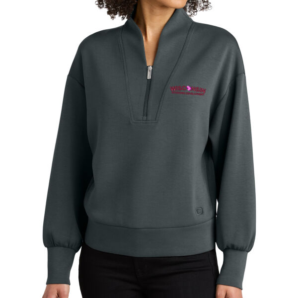 OGIO® Women’s Transcend 1/4-Zip - Embroidered Logo Thumbnail