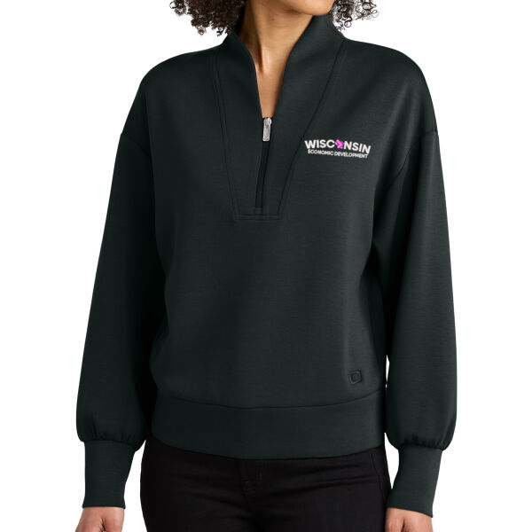 OGIO® Women’s Transcend 1/4-Zip - Embroidered Logo Thumbnail