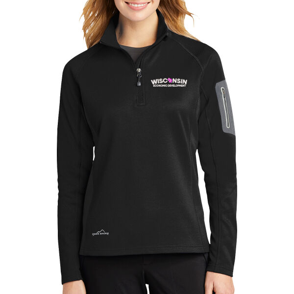 Eddie Bauer® Ladies 1/2-Zip Performance Fleece - Embroidered Logo Thumbnail