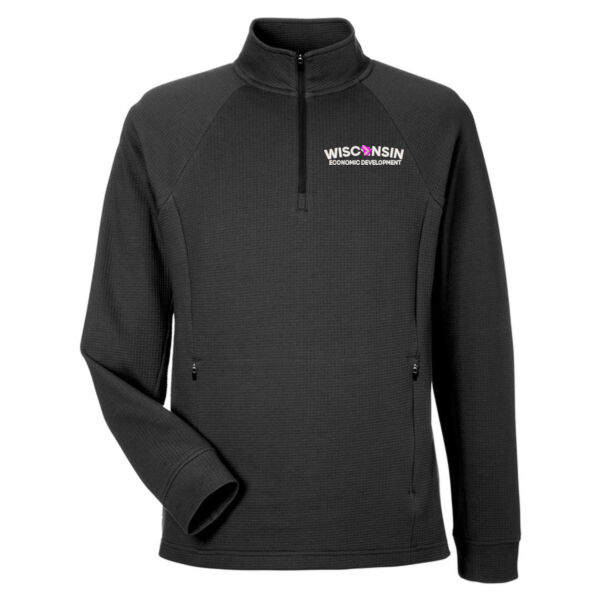 North End Rhythm Waffle Quarter Zip Pullover - Embroidered Logo Thumbnail