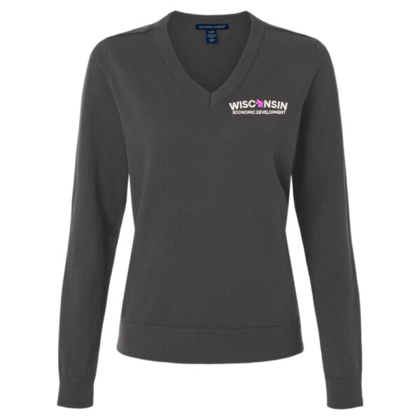 Women's New Classics V-Neck Sweater - Embroidered Logo Thumbnail