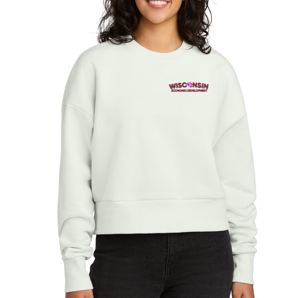 Next Level Apparel® Women’s Heavyweight Sweatshirt - Embroidered Logo Thumbnail