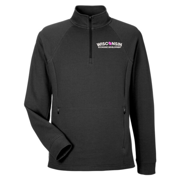 Men's Rhythm Waffle Quarter-Zip Pullover - Embroidered Logo Thumbnail