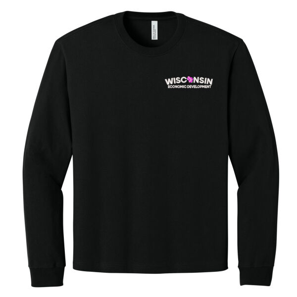 BELLA+CANVAS® Unisex 7.5-Ounce Heavyweight Long Sleeve Tee - Embroidered Logo Thumbnail