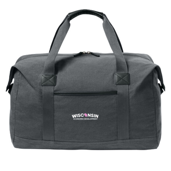 Port Authority Washed Canvas Duffel - Embroidered Logo Thumbnail