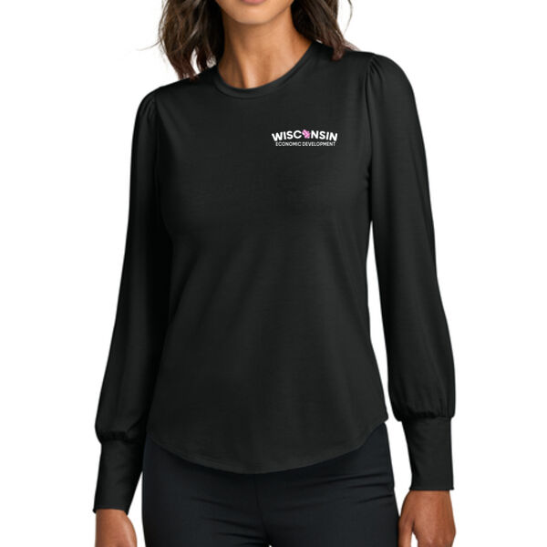 Mercer+Mettle Stretch Jersey Blouson - Embroidered Logo Thumbnail