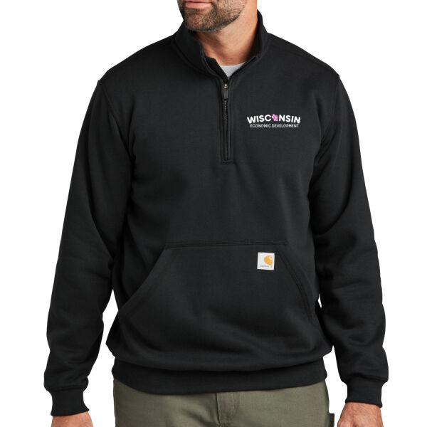 Carhartt® Midweight 1/4-Zip Mock Neck Sweatshirt - Embroidered Logo Thumbnail