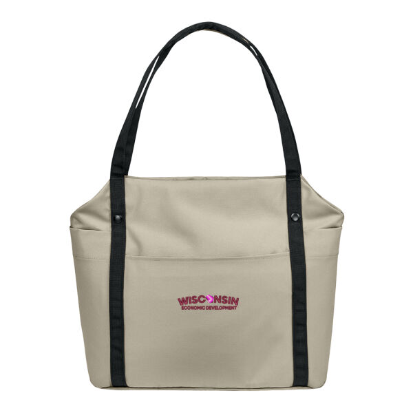 Port Authority Matte Oxford Tote - Embroidered Logo Thumbnail
