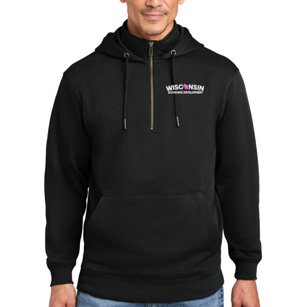 Cornerstone Tough Fleece 1/4 Zip Hoodie - Embroidered Logo Thumbnail